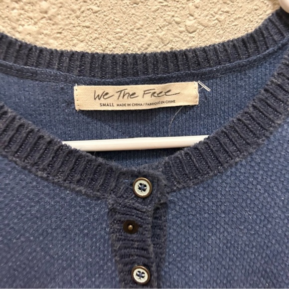 Free People We The Free To the Woods Knit Holiday Christmas Top NWT - Picture 5 of 14